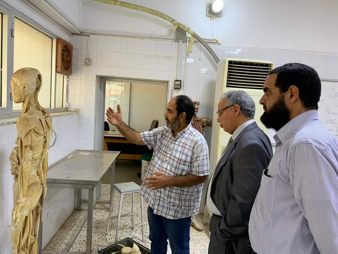 A visit to the Faculty of Medicine at Al-Zawia University.